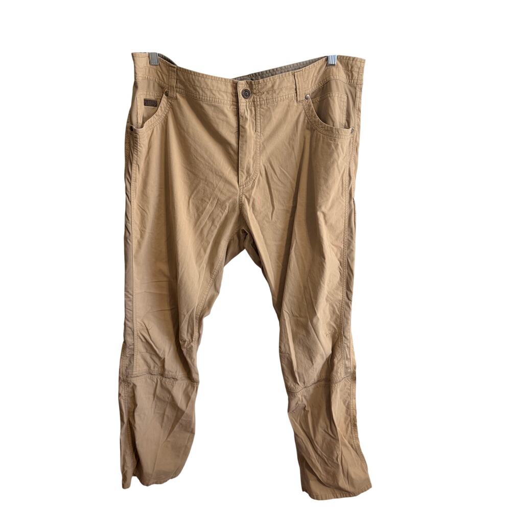 Kuhl Radikl Men’s Pants Tan Beige Hiking Hybrid Chino Sz 42x34 Great Condition!